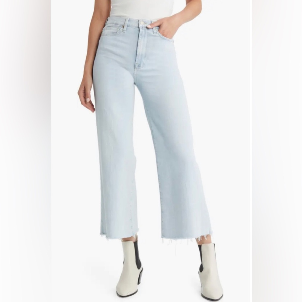 Jo Jeans Ultra Highwaist Crop Wide Leg Light Jean